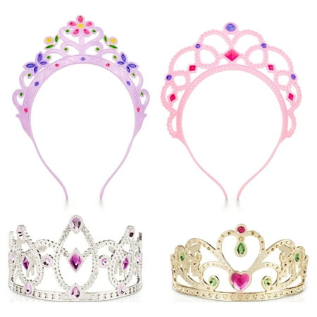 Melissa & Doug Dress-Up Tiaras for Costume Role Play (4 pcs)