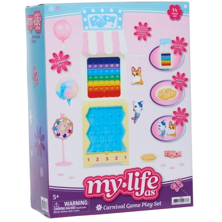 My Life As Carnival Game 14-piece Accessory Set for Dolls, Kids Toys for Ages 5 up, Walmart Exclusive