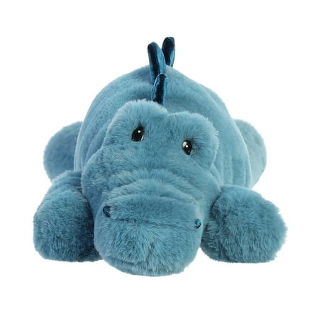 Aurora - Large Blue Snoozles - 18" Alligator - Laid-back Stuffed Animal