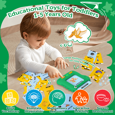 Adofi Talking Flash Cards Learning Toys for 2 3 4 5 6 Years Old Boys Girls - Educational Toddlers Toys Reading Machine with 234 Words, Preschool Montessori Toys Birthday Gift for Kids Ages 2-7