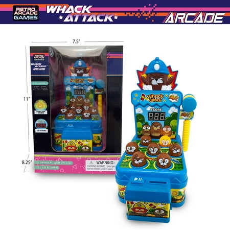 Whack Attack Arcade – the Light and Sound Whack A Mole Game - Interactive Educational Toys for Toddlers & Kids, Pounding Toy for 3 4 5 6 7 8+ Year Old Boys/Girls