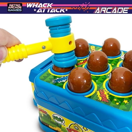 Whack Attack Arcade – the Light and Sound Whack A Mole Game - Interactive Educational Toys for Toddlers & Kids, Pounding Toy for 3 4 5 6 7 8+ Year Old Boys/Girls