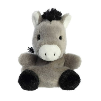 Aurora - Mini Gray Palm Pals - 5" Eli Donkey - Adorable Stuffed Animal