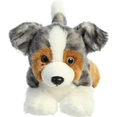 Aurora - Small Multicolor Mini Flopsie - 8" Australian Shepherd - Adorable Stuffed Animal