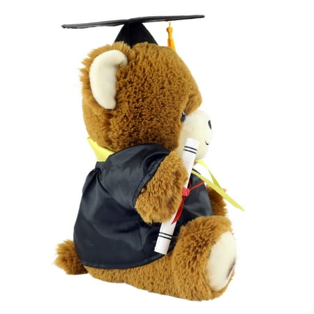 Way To Celebrate Graduation 11-Inch Plush Recordable, Brown Bear