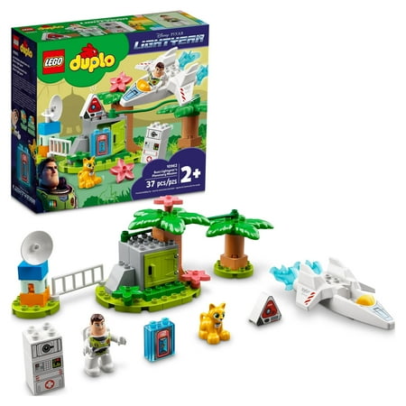 LEGO DUPLO Disney and Pixar Buzz Lightyear’s Planetary Mission 10962, Space Toys for Toddlers, Boys & Girls 2 Plus Years Old with Spaceship & Robot Figure