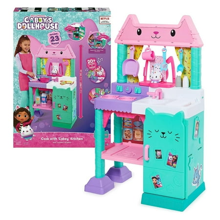 Gabby’s Dollhouse, Interactive Cakey Play Kitchen Set, for Kids Ages 3+