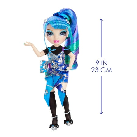 Rainbow Jr High Special Edition Holly De’Vious, 9" Blue and Green Posable Fashion Doll, Accessories, Soft Backpack. Toy Gift Kids Ages 4-12