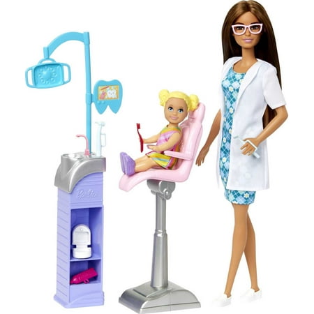 Barbie Careers Dentist Doll and Playset with Accessories, Barbie Toys