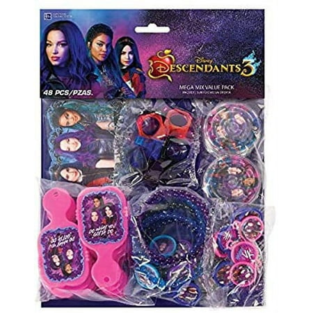 amscan Assorted Descendants 3 Kids Value Pack Favor- 48 pcs.