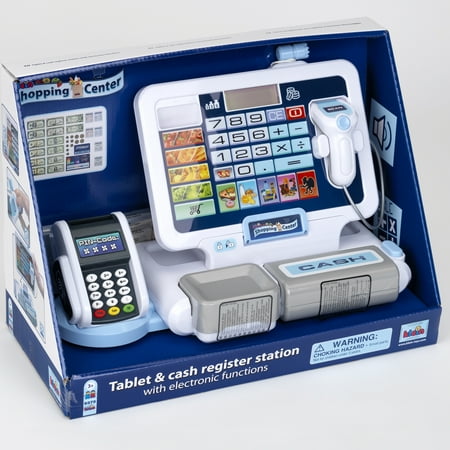 Klein: Shopping Center: Tablet & Cash Register Station, Kids Pretend Play, Ages 3+