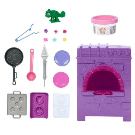 Disney Princess Rapunzel Baking Stories Castle Accessory Doll Playset Inspired by Tangled Movie, Multicolor