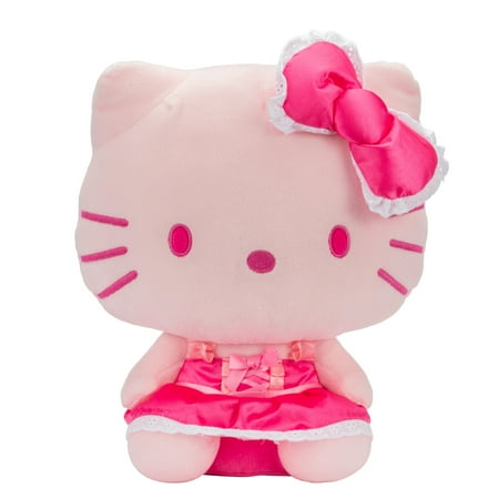 12 inch Pink Monochorme Hello Kitty Childs Plush Toy