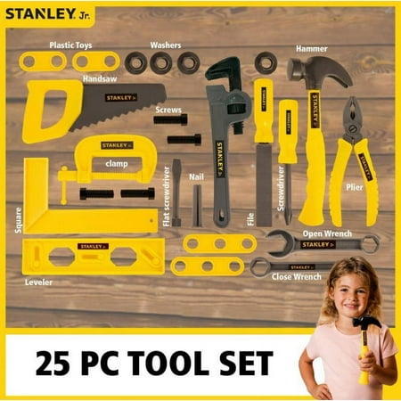 25 Piece Pretend Play Toolset for Kids