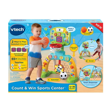 VTech Count & Win Sports Center Toy Sports Equipment with Accessories Included, Baby and Toddler Toys