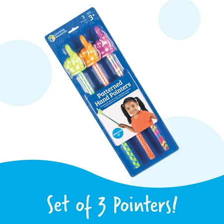 Learning Resources Patterned Hand Pointers, Classroom Supplies, Ages 3+