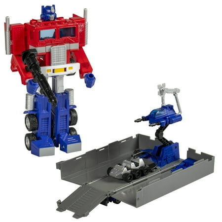 Transformers: 40th Anniversary Optimus Prime Action Figure, Retro G1 Converting Robot (6.25”), Christmas Gifts for Kids, 8+