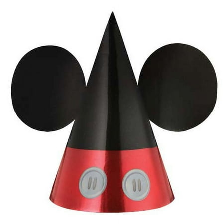 Mickey Mouse 'Forever' Paper Cone Hats (8ct)