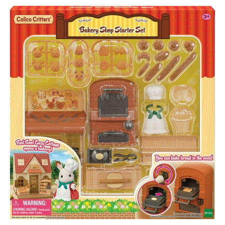 Calico Critters Bakery Shop Starter Set, Dollhouse Playset with Furniture and Accessories