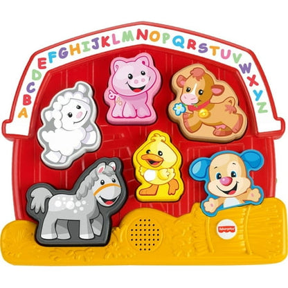 Fisher-Price Laugh & Learn Farm Animal Puzzle with 7 Different Songs