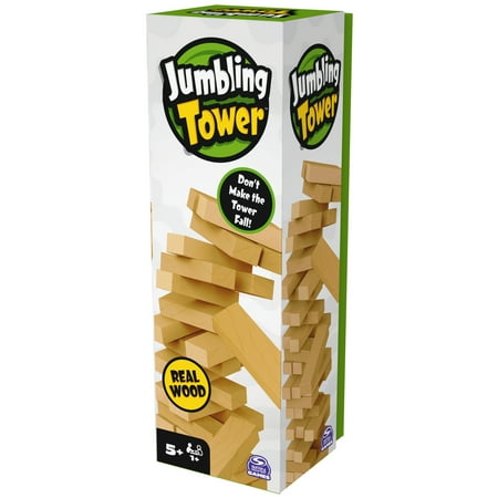 Spin Master Games Jumbling Tower Colorful Wood Game for Kids 5+