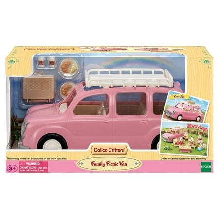 Calico Critters Family Picnic Van, Toy Vehicle for Dolls with Picnic Accessories