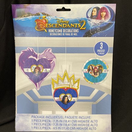 Descendants 2 Honeycomb Decorations (3pc)