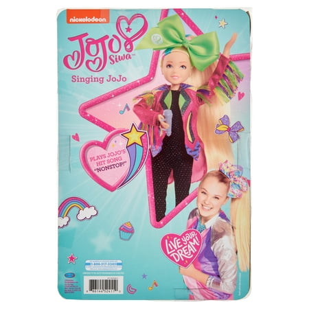 JoJo Siwa 10 Inch Singing Doll, Sings Hit Song Titled "Non-Stop", Pink Jacket with Rainbow Fringe, Kids Toys for Ages 6 Up, Gifts and Presents