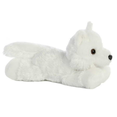 Aurora - Small White Mini Flopsie - 8" White Wolf - Adorable Stuffed Animal