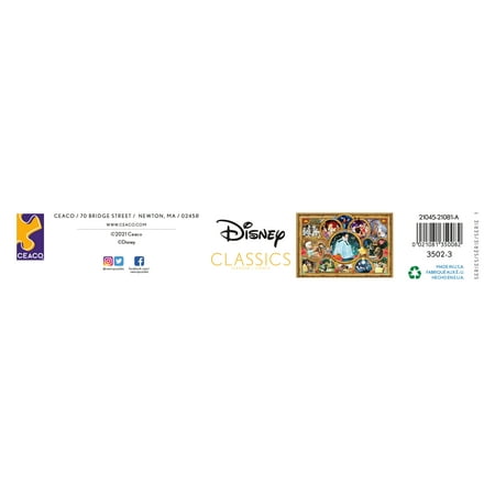 Ceaco 2000-Piece Disney Classics Interlocking Jigsaw Puzzle