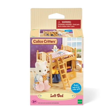 Calico Critters Loft Bed, Dollhouse Furniture Set