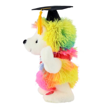 Way To Celebrate Graduation 11.5" Animated Plush Friend, Hedgehog