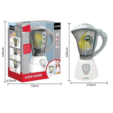 Adofi Toy Blender, Blender Toy for Kids, Junior Blender Role Play Pretend Kitchen Appliance for Kids with Realistic Action, Toys Kitchen Accessories, Kids' Cooking Appliances, Smoothie Maker Blender