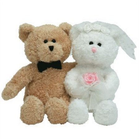 Ty Beanie Baby: Blissful the Bride and Groom Bears | Stuffed Animal | MWMT's