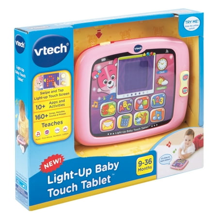 VTech Light-Up Baby Touch Tablet - Pink Electronic Learning Systems Baby and Toddler Toys