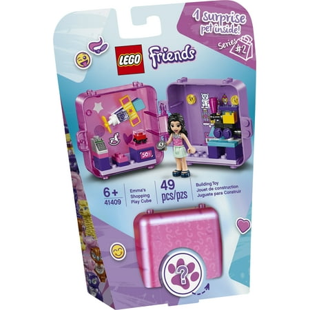 LEGO Friends Emma’s Shopping Play Cube 41409 Building Kit, Includes a Collectible Mini-Doll; Top Gift for Imaginative Play (49 Pieces)