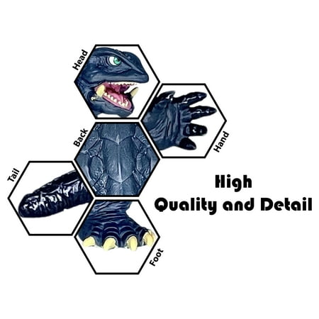 TwCare Exclusive Set of 6 Godzilla vs Kong Toys Movable Joint Action Figures, King of The Monster Dinosaur Ghidorah Skull Crawler Mecha Mechagodzilla Cake Toppers Pack