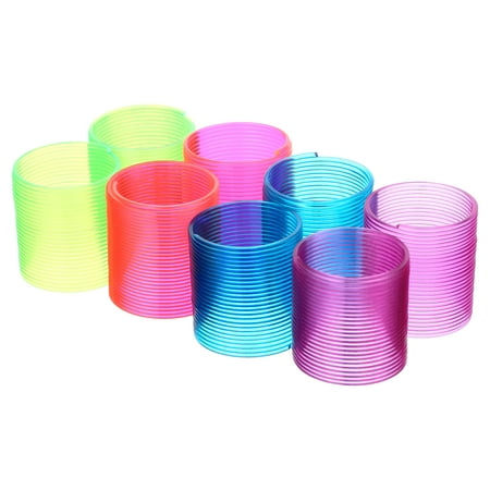 Way To Celebrate Plastic Neon Springs Party Favors Girls Birthday Gift - 8 Count, Age 3+ Years