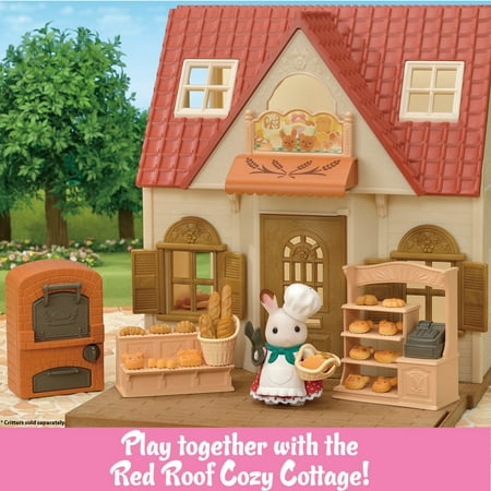 Calico Critters Bakery Shop Starter Set, Dollhouse Playset with Furniture and Accessories