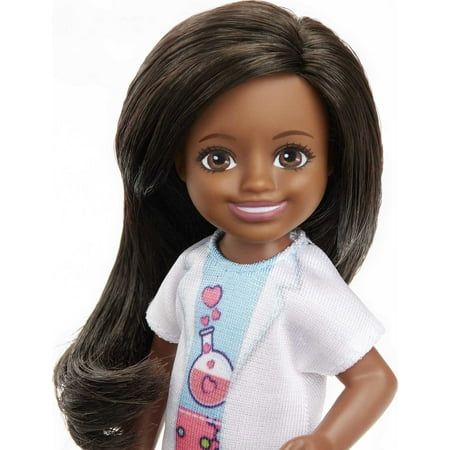 Barbie Chesea Can Be Scientist Doll with Lab Table & Accessories, Brunette Small Doll Playset