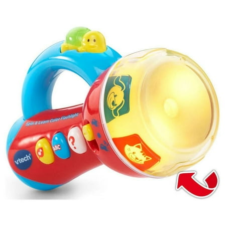 VTech, Spin and Learn Color Flashlight, Toddler Learning Toy