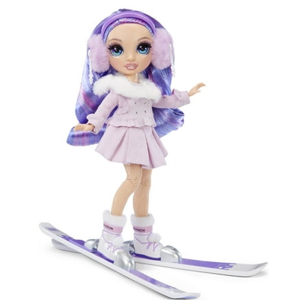 Rainbow High Winter Break Violet Willow - Fashion Doll Playset with 2 Complete Doll Outfits, Pair of Skis and Winter Accessories - Great Toy Gift for Girls Ages 6-12 Years Old