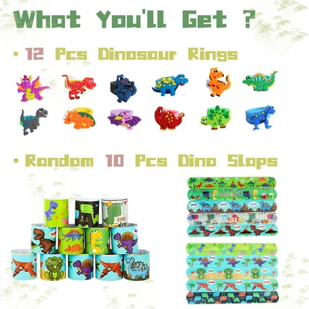 Sytle-Carry 106 Pcs Dinosaur Party Favors for Kids, Birthday Party Supplies, Goodie Bag Stuffers