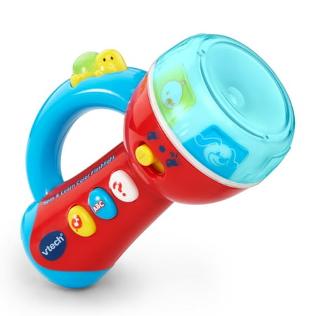 VTech Spin and Learn Color Flashlight Stroller & Car Seat Toys Baby and Toddler Toys