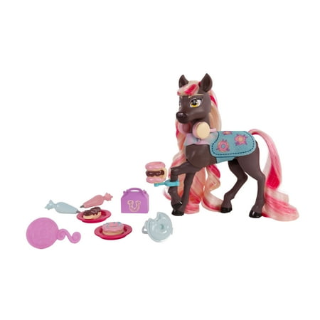 Wild Manes Lana's Pink Tasty Treats Donut Shop Articulated Fashion Horse Doll and Accessories