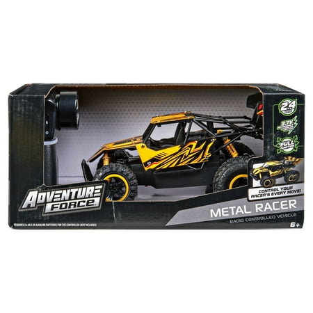 Adventure Force Metal Racer Radio Controlled Vehicle, Yellow