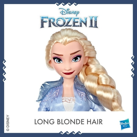 Disney Frozen 2 Elsa Fashion Doll with Long Blonde Hair & Blue Outfit