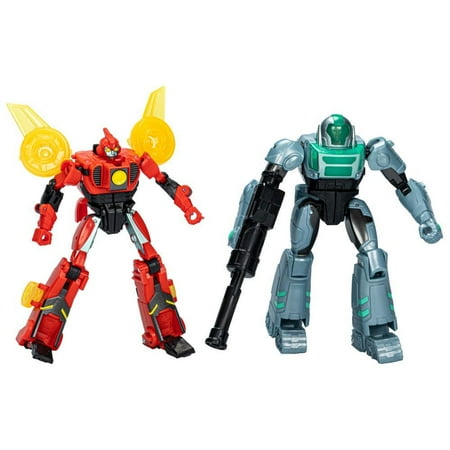 Transformers EarthSpark Cyber-Combiner Terran Twitch & Robby Malto Action Figures, Converting Robot Toys, Christmas Gifts for Kids, 6+