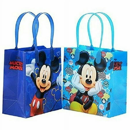 Mickey Mouse Party Favor Goodie Small Gift Bags 12