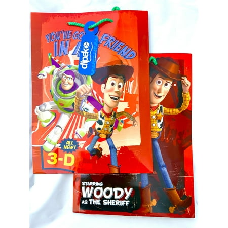 Disney Toy Story Gift Bags - Childrens Gift Bags -2pc set